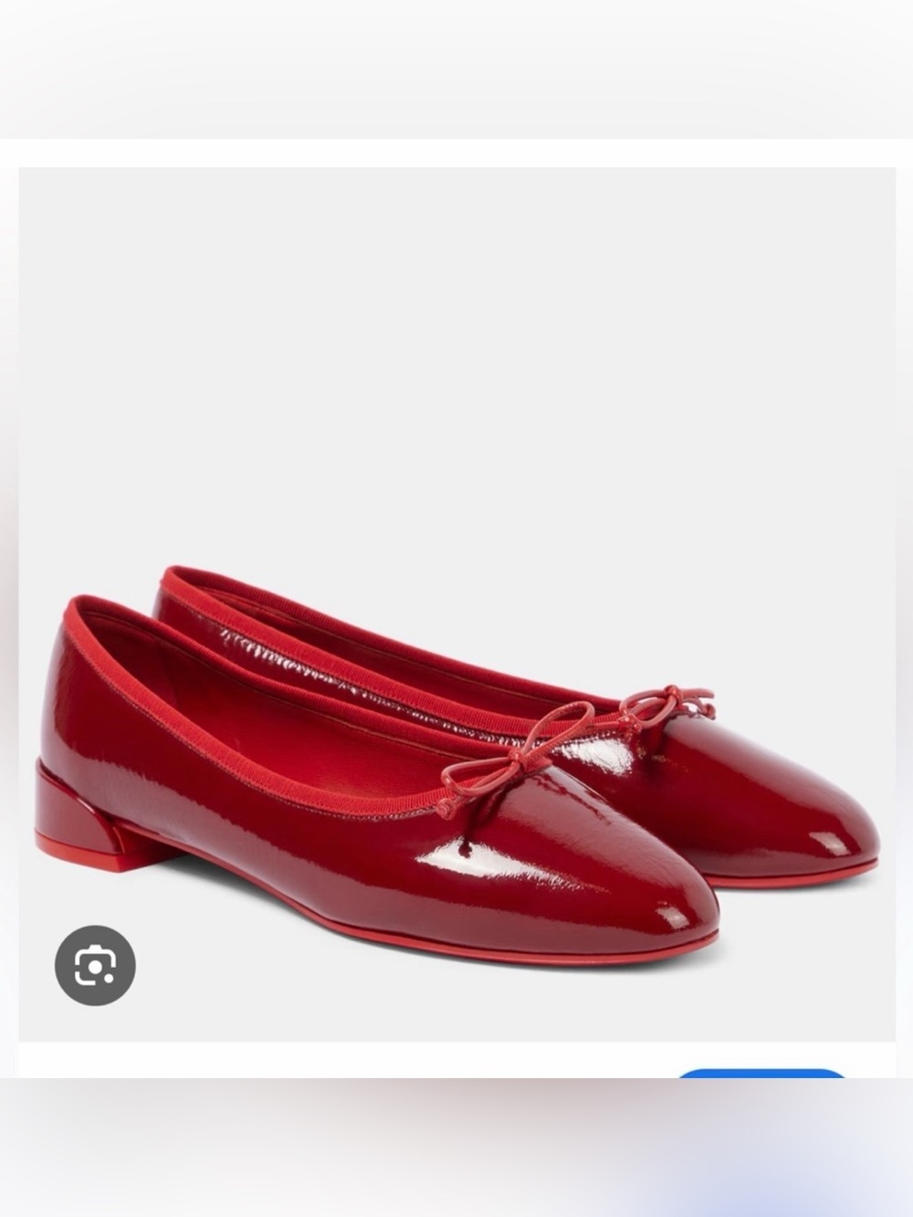 Christian Louboutin Sweetie Jane Flat- Red Patent